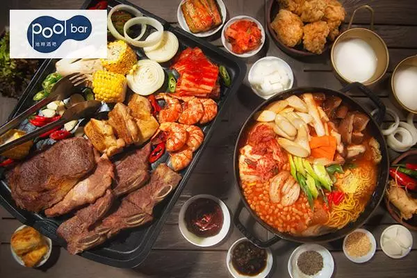 澳門萬豪「池畔酒吧」傳統韓式燒烤自助餐