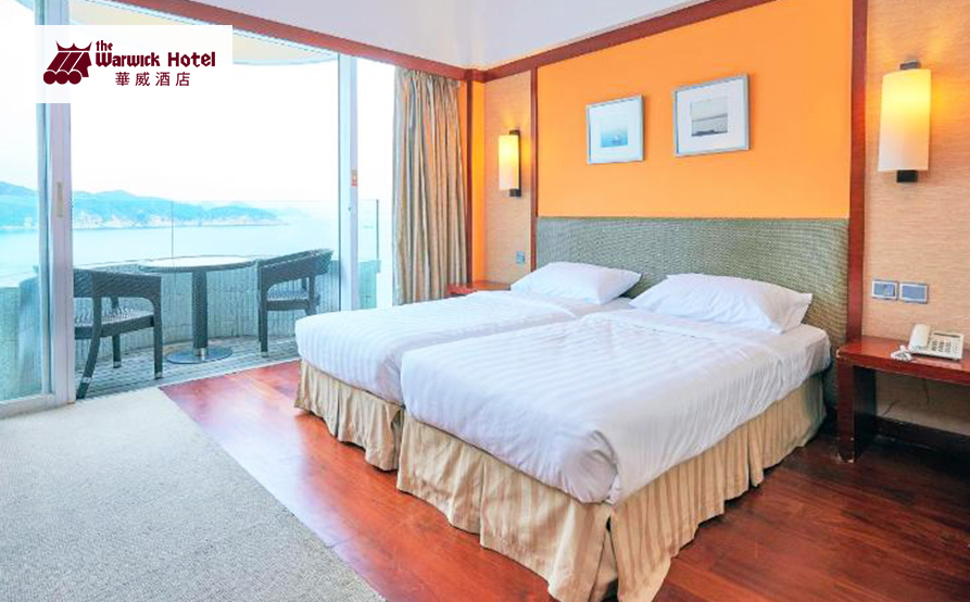 海景露台雙床房<br>在房間裡便可欣賞到迷人海景和自然環境